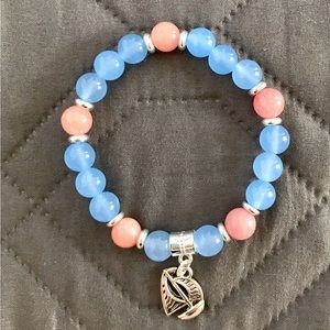 Beautiful blue jade bracelet